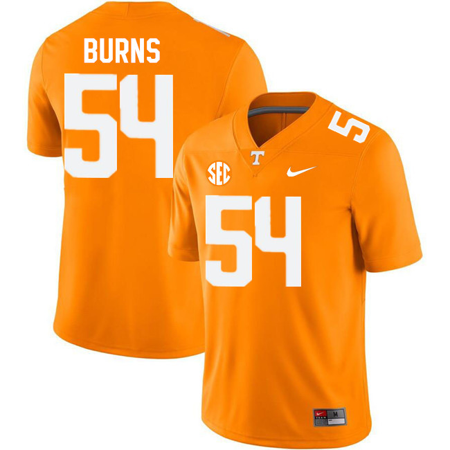 Men #54 Jordan Burns Tennessee Volunteers College Football Jerseys Stitched-Orange